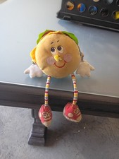 Small 6-14 in Hamburger Character Plush Stuffed Toy Yellow/Red/Green/White