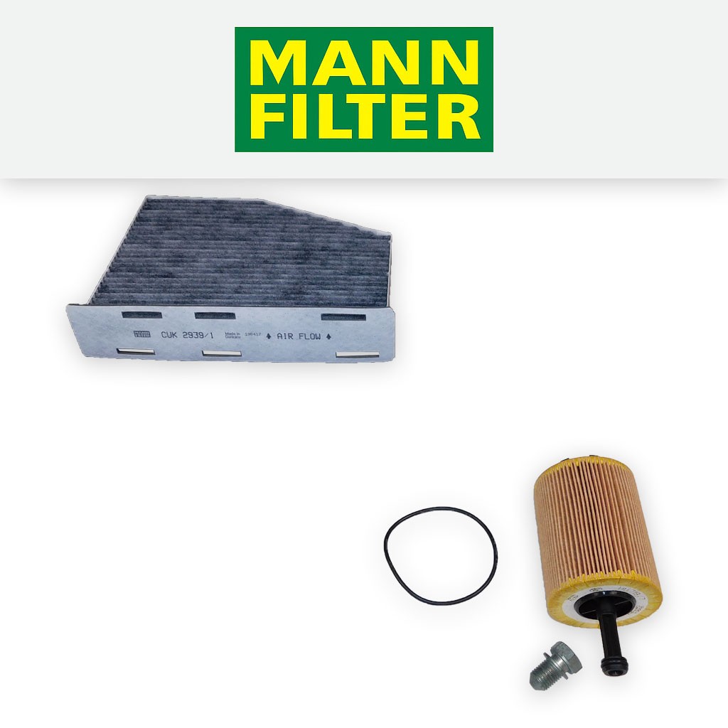 SERVICE KIT for VW GOLF MK5 (1K) 1.9 TDI MANN OIL CABIN FILTERS (2004-2009)
