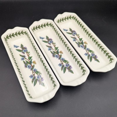 Portmeirion Botanic Garden 3 Oblong Trays Speedwell 9.25  Susan Williams-Ellis