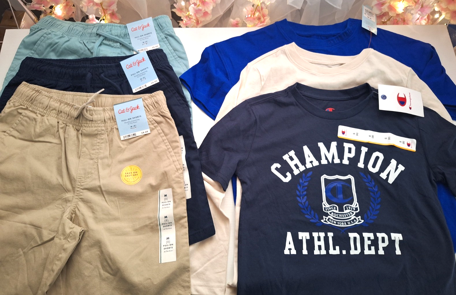 Lot of Boys clothes size M, shirts & shorts