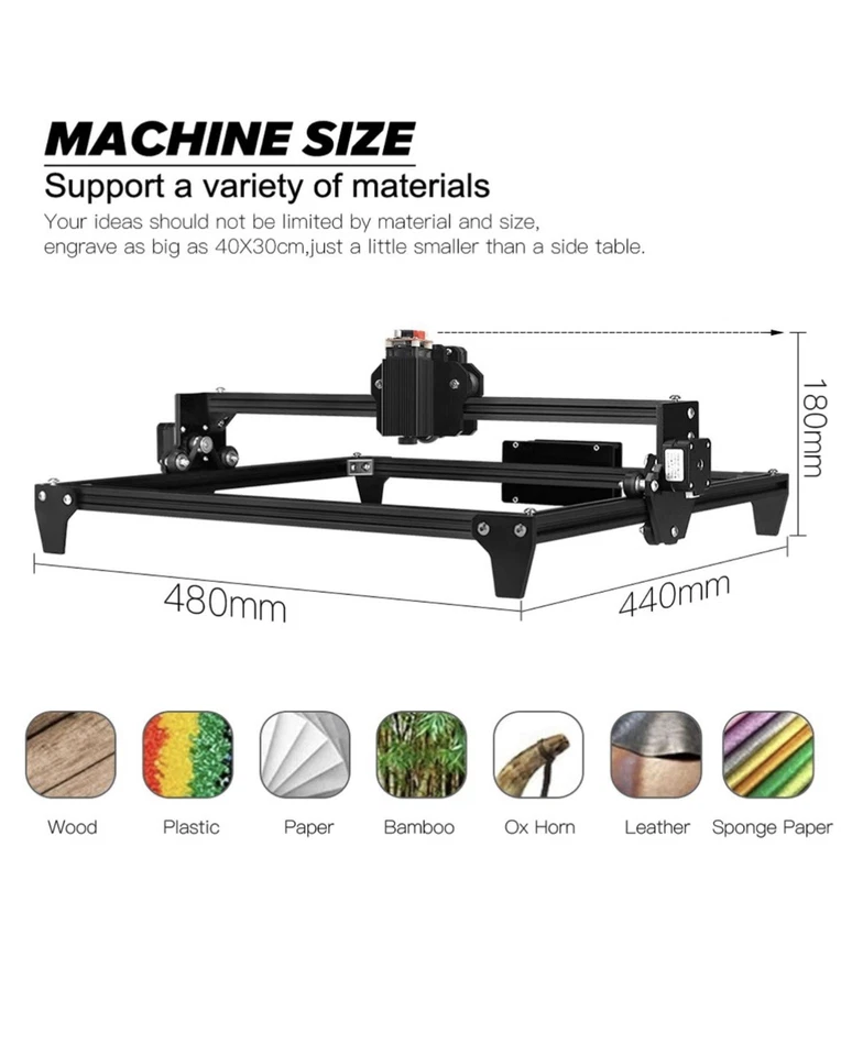 TwoTrees Totem CNC Laser Engraver Cutting Machine Read Desc - Image 3 of 4