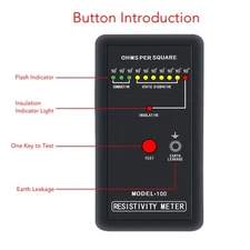 Surface Resistance Tester Precise Static Electricity Tester Surface New