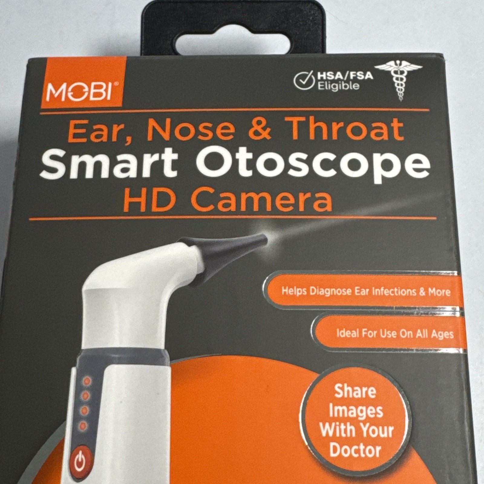 MOBI CONNECT Smart Wi-Fi Otoscope for Ears Nose & Throat with HD Camera Sealed