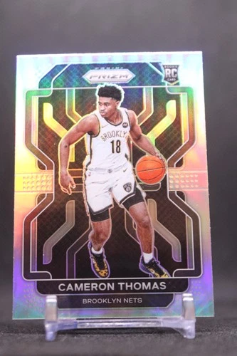 Cameron Thomas #297 2021-22 Panini Prizm Silver Brooklyn NetsRC Rookie