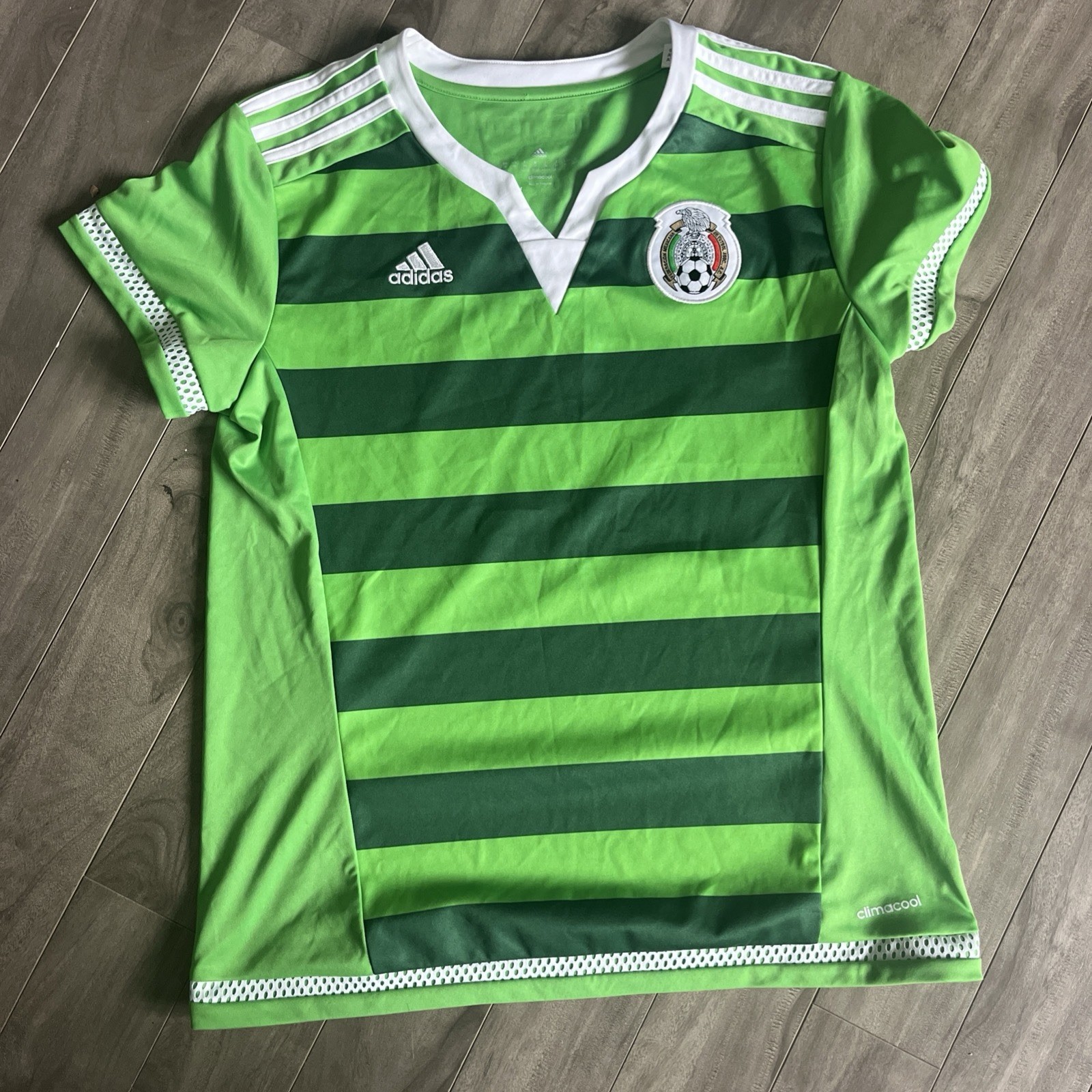 Mexico Soccer Footbal Jersey Adidas Kids 14-16 EUC