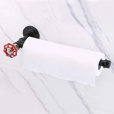 Sumnacon 13 Inch Industrial Pipe Paper Towel Holder - Wall Mounted