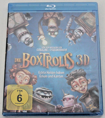 Die Boxtrolls (inkl. 2D-Version) [3D Blu-ray] - NEU - 24.5 1096 S10