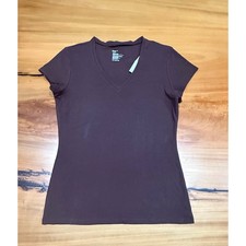 NWT GAP Brown V Neck T Shirt Layering Medium / Small