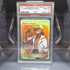 Professor Kukui Holo Full Art Pokémon TCG Sun & Moon Base Set 148/149 Psa 10 on eBay