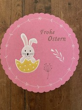 Tolles Tischset rosa, Durchmesser ca 30 cm, Ostern