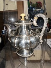 Antica Teiera Sheffield Inglese Baccellata - Stile Vittoriano Vintage