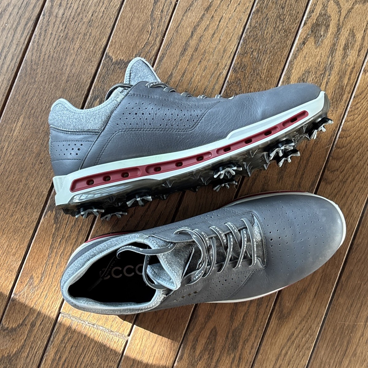ECCO Men's Cool18 GTX Golf Shoes Size 43 Gray Waterproof GoreTex