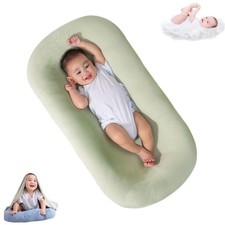 Saanerueen Baby Lounger Infant Play Area Newborn Breathable Soft Green