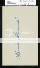 Heinie Manush Jsa Authenticated Signed 3x5 Index Card Autograph