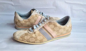 Baskets baskets Gucci GG monogramme toile et daim 37G