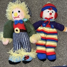 HAND KNITTED SCARECROW FAMILY DOLLS SAM SCARECROW 