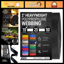 Heavy Duty Polypropylene Webbing - Strong Outdoor Strapping for DIY Gear Repair