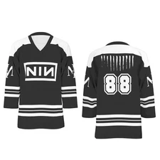 NIN / Nine Inch Nails Unisex V-neck Hockey Jersey