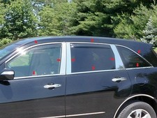 Fits Acura Mdx 2007-2013 Polished Stainless Chrome Window Package 18pcs
