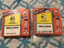 2 VINTAGE CHARLIE CHAPLIN KIDDIE MOVIES, HIS NEW GIRL, SLEEPLESS NIGHT SEALED