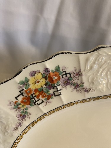 Vintage Myott, Son and Co. 12" Embossed Platter ServingTray England - Picture 4 of 6