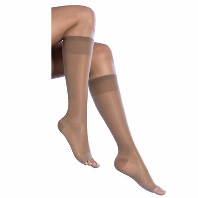 Kniestrümpfe Erholsamen Damen 140 Höhle Open Toe Kompression Medien SILCA 3185