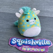 BRAND NEW 2” Safari Squad Squishville PARSON the Orange, Teal & White Giraffe
