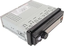 Hikity Car MP5 Player 7in HD Retractable Screen Bluetooth 12 LED Backup Camera