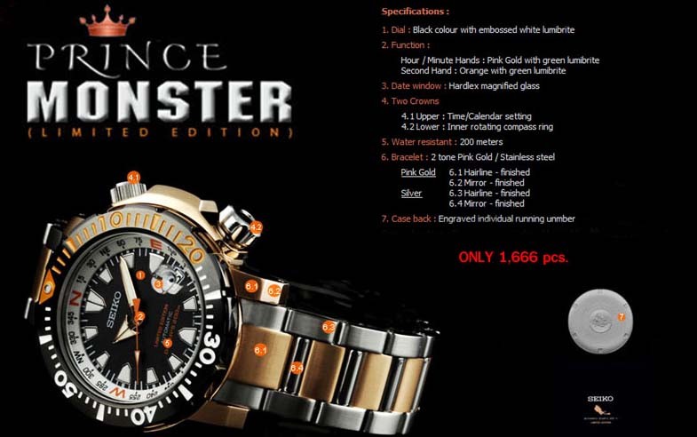 seiko prince monster