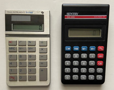 Vintage Texas Instruments TI-1768 Compact Pocket Solar Calculator  Sentry CA339