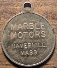 Haverhill, Massachusetts MA Marble Motors Key Fob Keychain Charm Tag Token