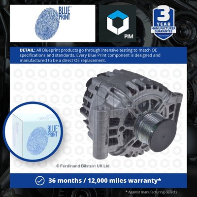 Alternator fits MINI COOPER R56 1.6 06 to 13 Blue Print 12317553009 12317562388
