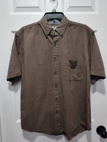 Farah Classics Herren Button Down Kurzarm Hemd 100% Baumwolle Größe MEDIUM