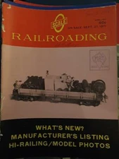 Scale Railroading Magazine Sept 1971 Good condition