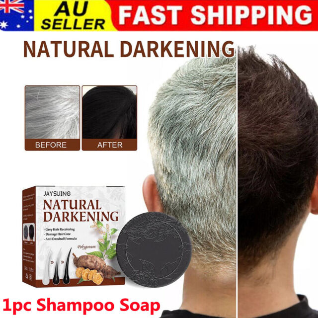 SOAP COVER Grey Bar Shampoo Polygonum Essence Hair Darkening Shampoo Natural AUS