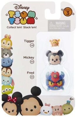 Disney Tsum Tsum Series 3 Tigger (149) Mickey (102) Fred (351) 3