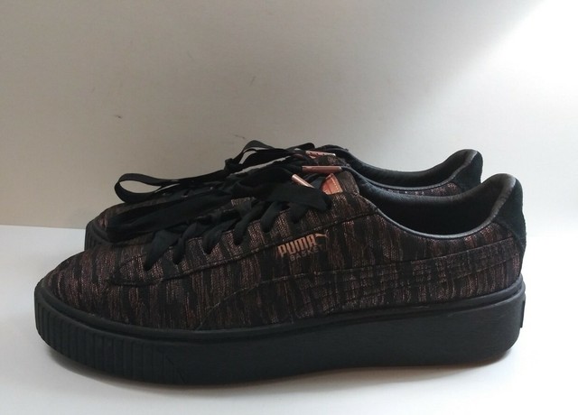 puma basket platform velvet
