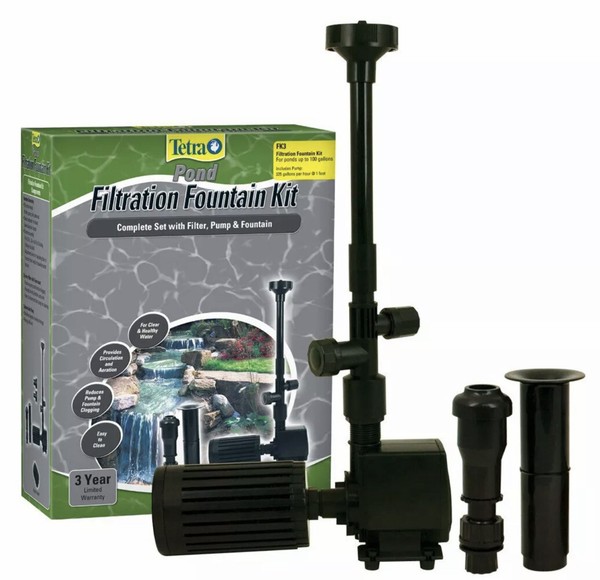 Tetra Pond Fk6 Filtration Fountain Kit 550 GPH Pump for sale online eBay