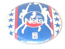 New Jersey Nets NBA Team Logo Pinback Button 2 1/2" #2