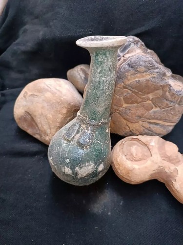 Authentic Ancient Egyptian Antiquities Pharaonic Urn Vase Rare Egyptian stone BC - Picture 7 of 9