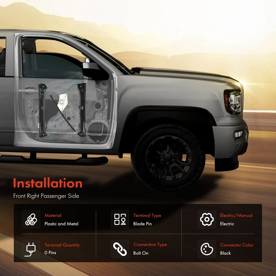 Regulador de ventana sin motor para Mercedes Benz W221 S450 S550 S63 AMG delantero derecho Foto 3 de 4