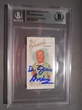Dr. James (Jim) Andrews 2014 Allen & Ginter Mini A&G Back Signed Auto Beckett