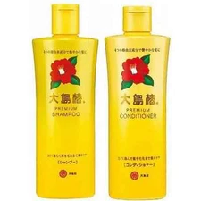 OSHIMA Tsubaki Premium Shampoo & Conditioner with Camellia Seed Oil each 300mL