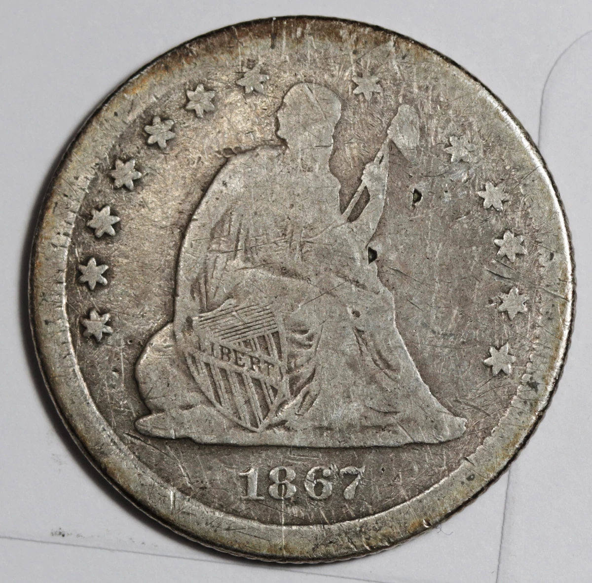 1867 Year Seated Liberty US Quarters (1838-1891) for sale | eBay