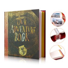 Photo Album Scrapbook Our Adventure Book Retro Kraft DIY Christmas Valentine USA