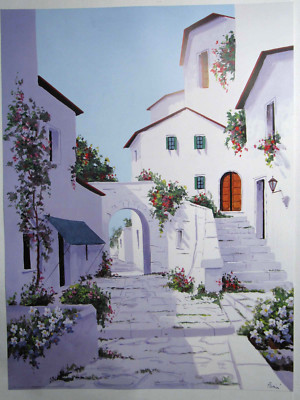 Passini  A Salamina  Kunstdruck 60 x 80 cm