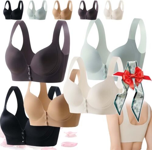 2025 New Front Button Lift Bra,Front Closure Posture Corrector Bras for Women.