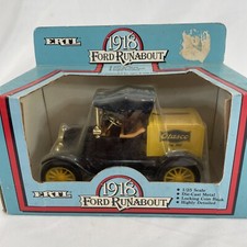 Ertl Company 1918 Ford Runabout Diecast Metal Coin Bank 1:25 Scale