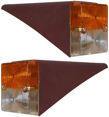 APSMOTIV Vorne Seite Indikator Lampe Set Metall Klammern Und 12v Aufsätze Mc Cormick Case