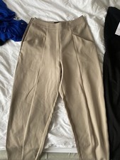 Pretty Little Thing Stone Suit Trousers Size 8